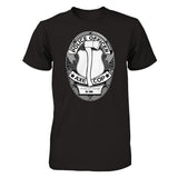 Axe Cop Badge black & white