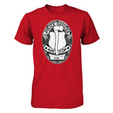 Axe Cop Badge black & white