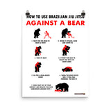 BJJ VS. BEARS Wall Print