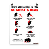 BJJ VS. BEARS Wall Print