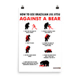 BJJ VS. BEARS Wall Print